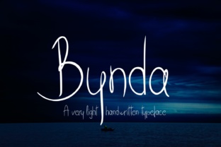 Bynda Font: A Delicate Handwritten Typeface for Editorial Design
