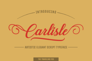 Carlisle Font: Elegant Script for Handmade Labels