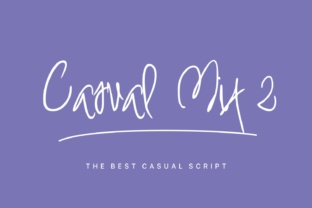 Casual Mix 2 Font: Readable Script for Craft Projects