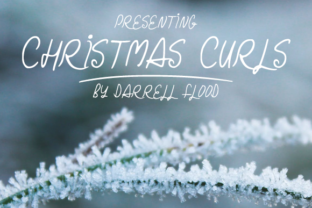 Christmas Curls Font for Festive Editorial Design