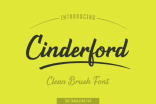 Cinderford Font: Bold Script for Craft Projects