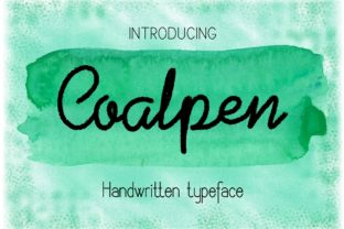 Coalpen: A Handwritten Typeface for Editorial Design