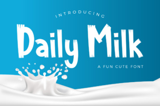 Daily Milk Font: A Contemporary Brush Typeface for Editorial Design