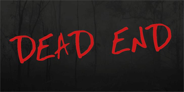 Dead End Font: Editorial Design for Horror Content
