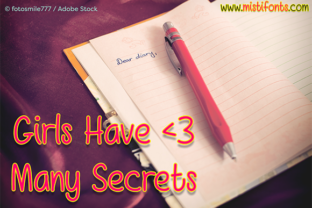 Girls Have Many Secrets Font: A Web Design Review
