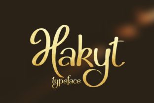 Hakyt Font: Bold Script Typography for Crafters