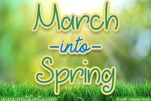 March into Spring Font: An Editorial Design Review