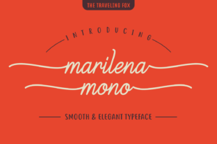Marilena Mono Font: Elegant Script for Editorial Design