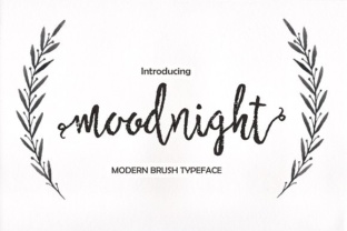 Moodnight Font: A Handwritten Typeface for Editorial Design