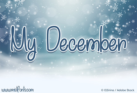 My December Font: Festive Branding for Small Business
