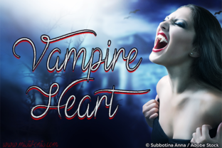 Unleash Creativity with Vampire Heart Font